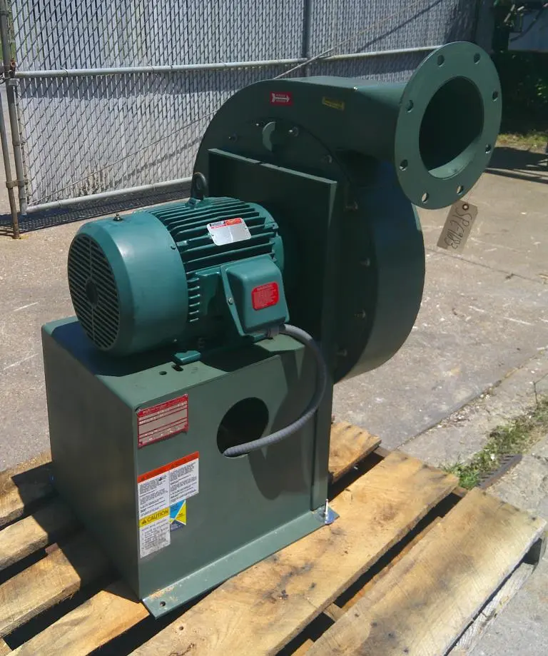 SPC9183  Blower 2,000 cfm centrifugal fan New York Blower size 2108 Alum wheel 15 hp, CS
