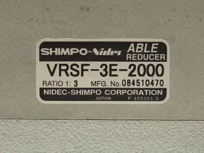 Nidec-Shimpo VRSF-3E-2000 Inline Planetary Able Reducer Gear Head 1:3 Ratio 3:1