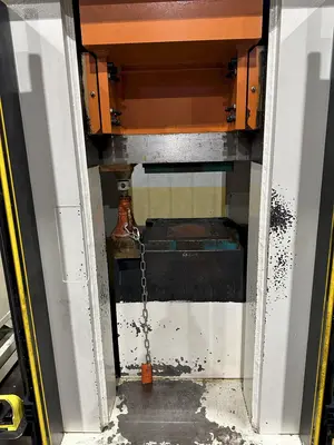 200 TON AMD 4-POST TIE-ROD FRAME HEAVY DUTY HYDRAULIC PRESS & MULTI-PRESSURE HYDRAULIC UNIT: STOCK #19452