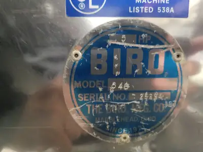Used Biro 548 Meat Grinder, 5 HP, 208v/60hz/3-Phase