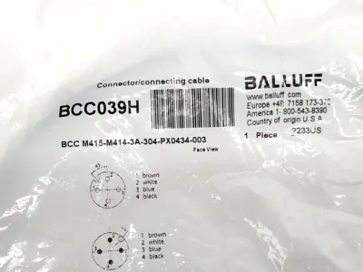 NEW BALLUFF BCC M415-M414-3A-304-PX0434-003, BCC039H