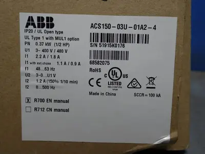 NEW ABB ACS15003U01A24