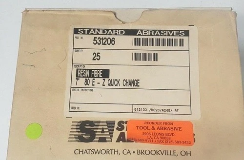 NEW Standard Abrasives Does Not Apply