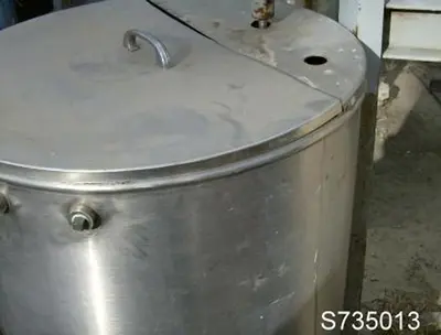 Tank, 50 Gallon, S/st, 22" x 36", Agit, 1/4 HP, Cip #S735013