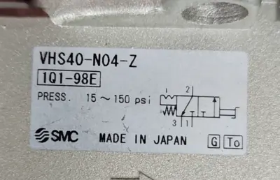 SMC AW-N04D-8Z + VHS40-N04-Z Main Pressure Regulator Loc6D32
