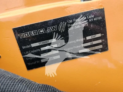 USED 2025 TIGER CLAW TC3000T