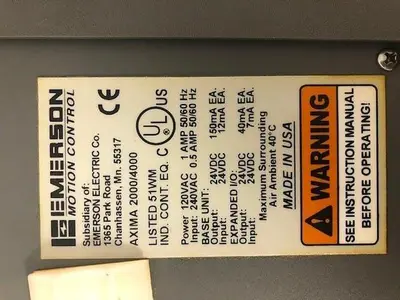 USED EMERSON 2000/400