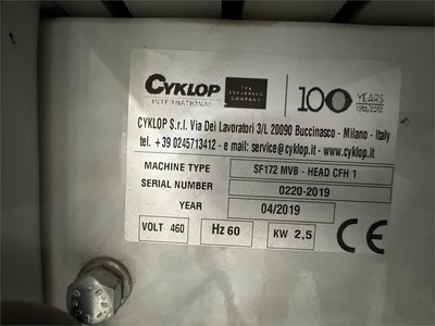 Used 2019 CYKLOP SF-172-MVB Strappers California US | MachineryMax #1477287