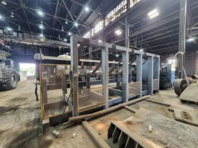 5" AMD MODEL #530-2230 AUTOMATIC HYDRAULIC BAR & BILLET SHEAR WITH 20' AUTO FEED: YOBRO #24104