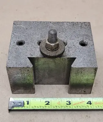 QUICK CHANGE BORING BAR HOLDER - 1.25IN BORE, 2-1/4IN WEDGE, 2.25H X 3L X 4W