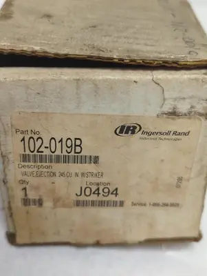 New | in-Stock INGERSOLL RAND 102-019B Pump & Valve Parts Ohio US | Surplus Asset Holdings #1365852
