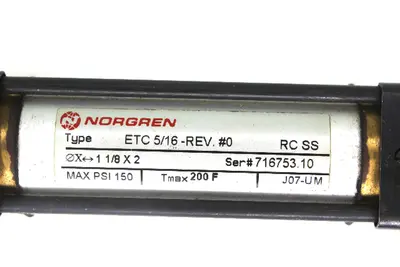 USED NORGREN ETC 5/16-REV.#0