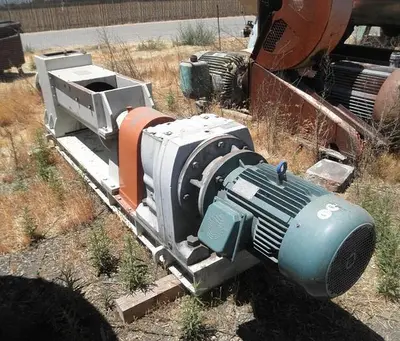 Extruder, 12" Dia, C/st, 20 HP, Vacuum, Turbo Separator, #C741813