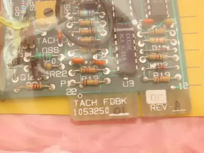 Fincor 1053250-01 Tach Feedback Card FDBK Circuit Board