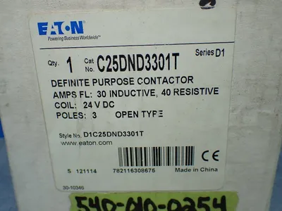 New | in-Stock EATON C25DND3301T PLC Contactors | HGR 24 #754233