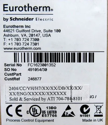 NEW EUROTHERM 2404/CC/VH/H7/XX/XX/DB TEMPERATURE CONTROL 2404CCVHH7XXXXDB