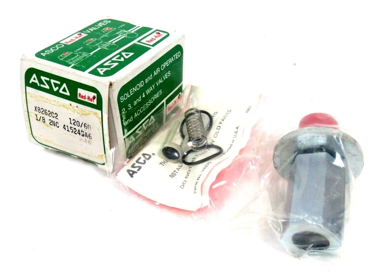 NEW ASCO X8262C2 REBUILD KIT 120/60 1/8 2NC 41524SA6