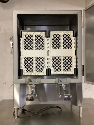 152-0664 Silver King SK21-MP Self Contained 2 Compartment Milk Dispenser