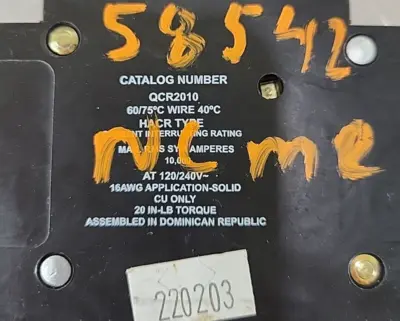 EATON E-7819CIRCUIT BREAKER 120/240 VAC(BIN354)