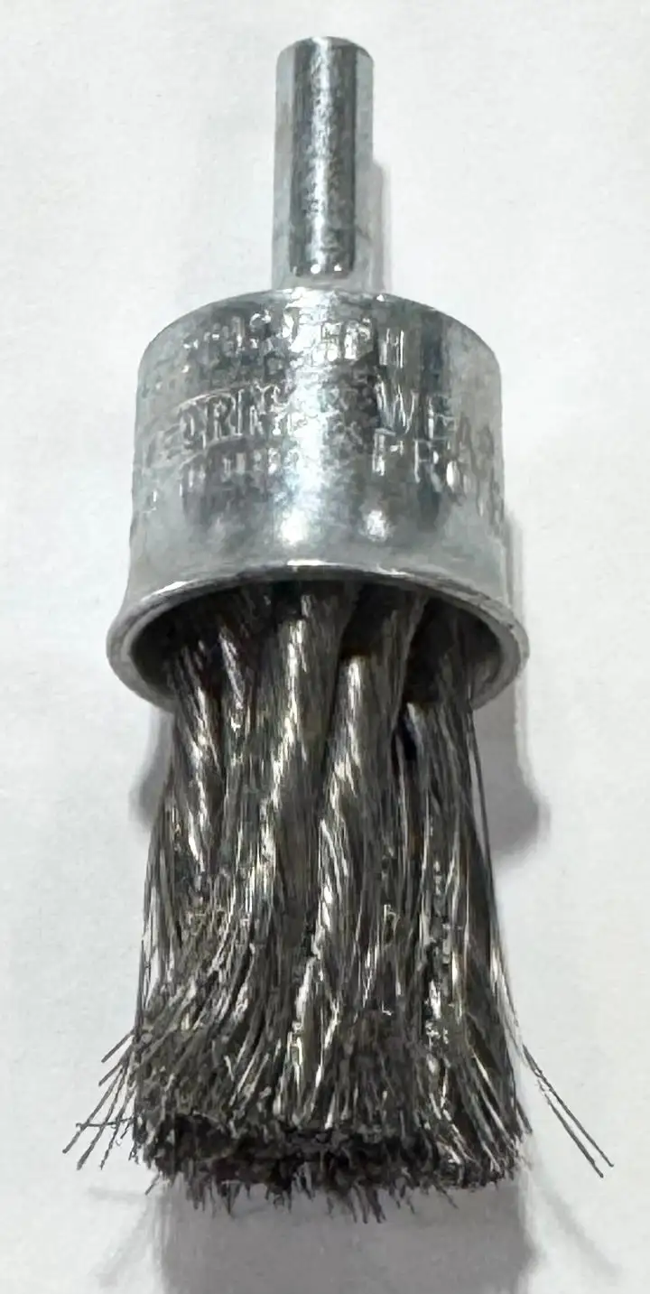 Osborn 3/4" End Brush .0006 Steel Wire 1-1/8" Trim Length USA Made