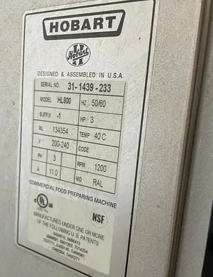 USED HOBART HL800