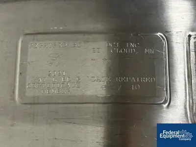 USED DCI Used 600 liter DCI Jacketed Receiver Vessel, Hastelloy C22, 45/150#
