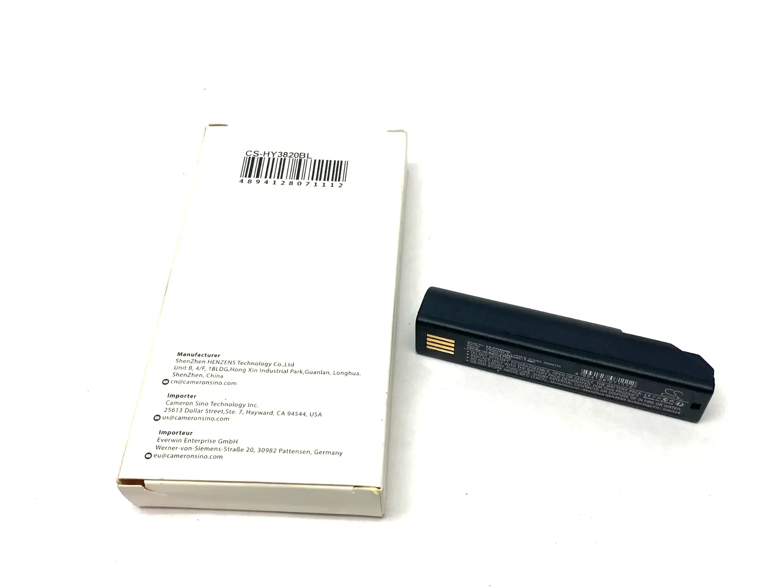 USED SHENZHEN HENZENS BARCODE SCANNER BATTERY