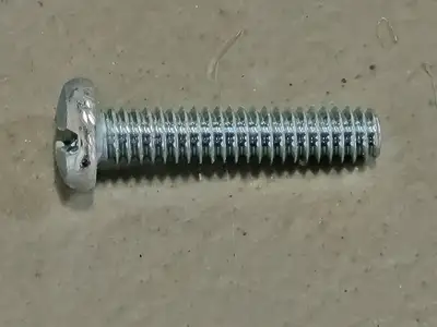 Round Combo Machine Screw, 1/4"-20 x 1-1/4", Zinc Steel (Box of 65)