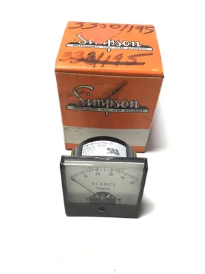 Simpson 1227 Panel Meter DC Volts Range 0-50
