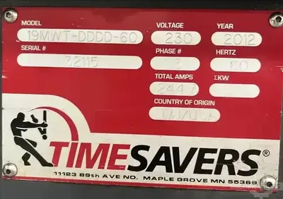 USED 2012 TIMESAVERS LYNX 19MWT-DDDD-60