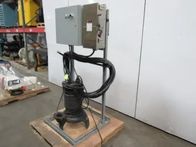 WEIL PUMP A-B 4-260316-5 5HP SUBMERSIBLE Sump Pump W/ Starter , Disc. & 75' Cord