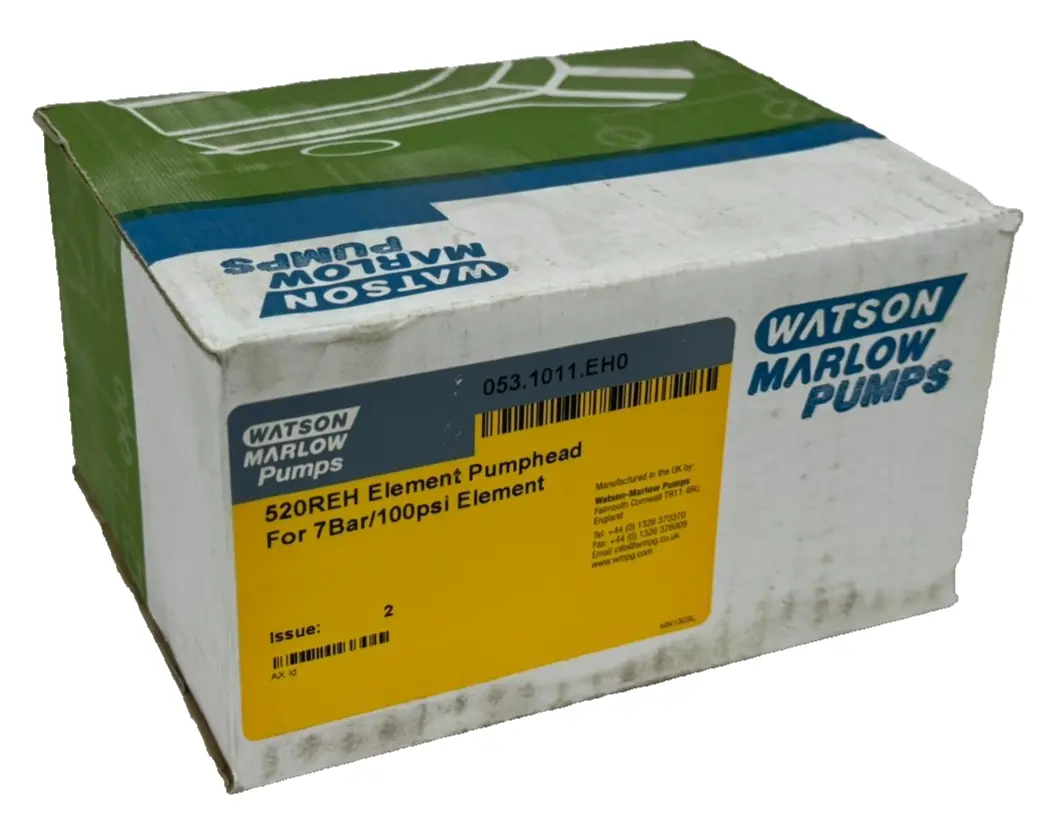 NEW WATSON MARLOW 053.1011.EH0 ELEMENT PUMPHEAD 520REH 7bar/100psi