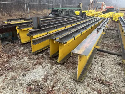 150’ LONG X 15 TON CRANE RUNWAY SYSTEM, INCLUDES I-BEAM RUNWAY & UPRIGHTS: YOBRO #24732