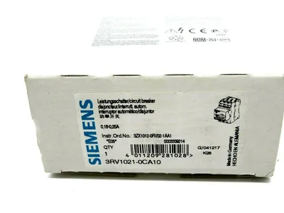 NEW SIEMENS 3RV1021-0CA10 CIRCUIT BREAKER 3RV10210CA10