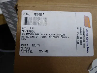 John Crane M151887 37FS Split Seal Kit HSP-1018305-1 New NIB