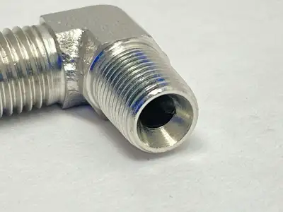New | in-Stock Brennan Industries 90-Degree Hydraulic Adapter 1/4" JIC x 1/8" BSPT LOT OF 6 Parts (Hydraulics and Pneumatics) Michigan US | Maverick Industrial Sales #1390788