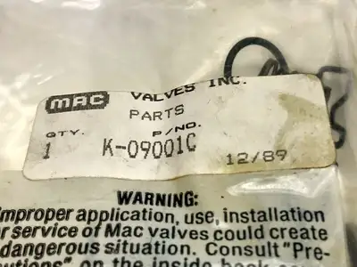 New | in-Stock MAC Valves K-09001C Pump & Valve Parts Michigan US | Maverick Industrial Sales #1396865