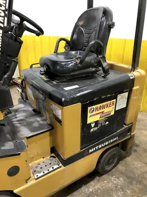 3500 LB MITSUBISHI MODEL FBC18N ELECTRIC FORKLIFT: STOCK 17435