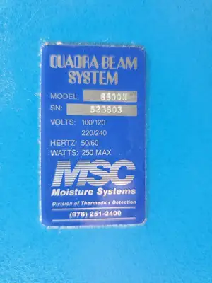 USED Moisture Systems Corporation QUADRA-BEAM 6600