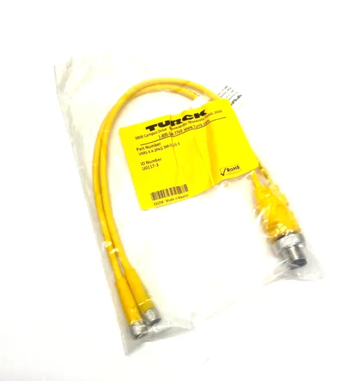New | in-Stock Turck Molded Twin Junction Cable Bus Bars & Plugs Michigan US | Maverick Industrial Sales #1460992