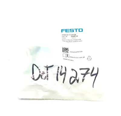 NEW FESTO ONE-WAY FLOW CONTROL VALVE