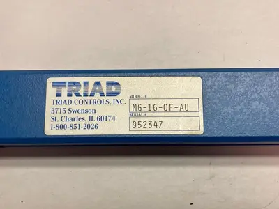 Used TRIAD MG-16-0F-AU Industrial Controls Ohio US | Surplus Asset Holdings #1399558