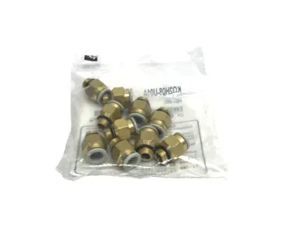 KQ2H08-U01A | SMC  Pneumatic One-Touch Fitting 8mm Tube O.D. G 1/8" Port LOT OF 30 - New
