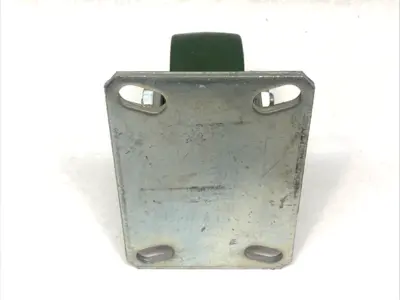 USED ALBION 4" X 2" FLAT CASTER WHEEL GREEN