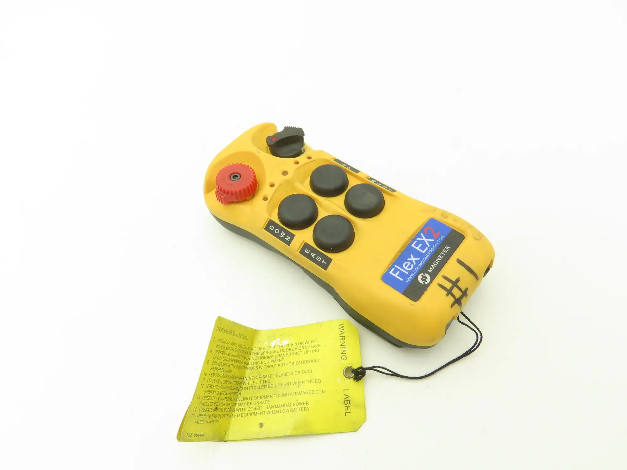 Magnetek FLEX EX2 Overhead Crane Hoist Radio Remote Control 4 Button 2 Speed