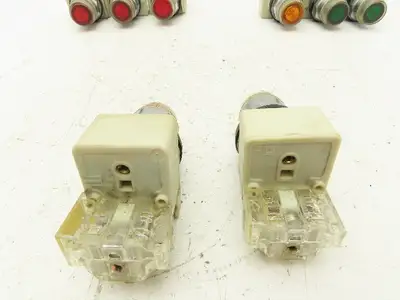 Square D 9001-KM1 Series H 30mm Guarded Button Contactor Block Mixed Lot of 8