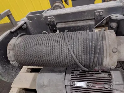 10 TON STAHL SINGLE-GIRDER OVERHEAD CRANE CABLE HOIST & POWER TROLLEY: STOCK #19748