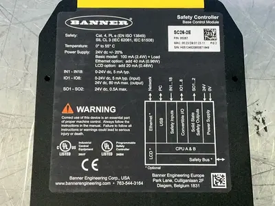 New | in-Stock BANNER ENGINEERING SC262E Industrial Controls Ohio US | HGR 24 #1316466