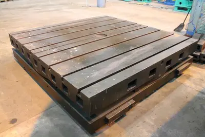96" X 96" GIDDINGS & LEWIS ROTARY AIR LIFT TABLE: STOCK #10946