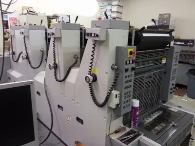 Hamada Four Color Press model B452A, -----   clean, very nice running press.